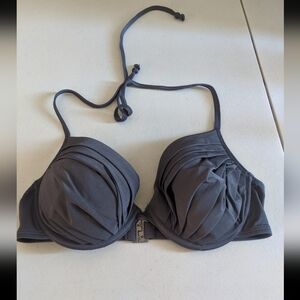 Women's Fashion Grey Bikini Top Bathing Suit Swimwear Rave Festival Party